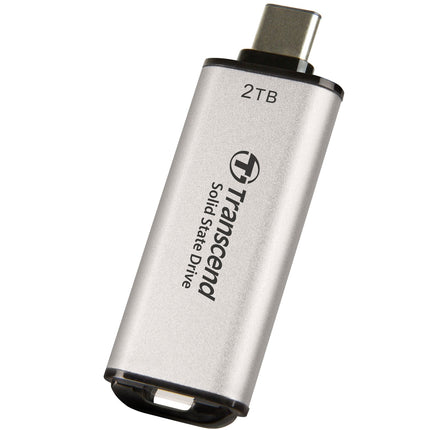 Portable Mini SSD ESD300C USB-C 2TB 10Gbps (R1050/W950 Mb/s) Silver
