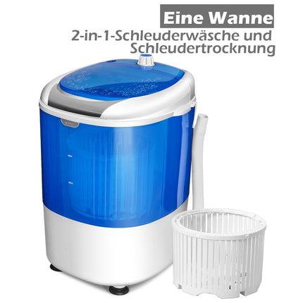 Portable Mini Washing Machine, 2.5kg Spin Dryer, Blue