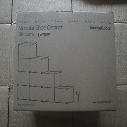 Portable Modular Shoe Cabinet InnovaGoods White - 36 pairs