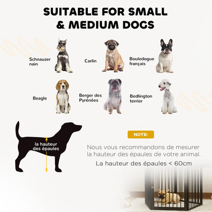Portable Pet Playpen, 5 Panels, Black Steel Fence