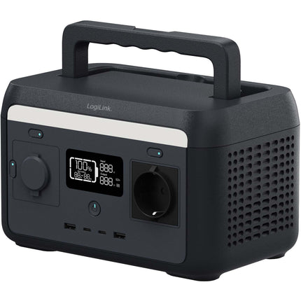 Portable Power Station 300W, 204.8Wh, 6 Ports, LED Light