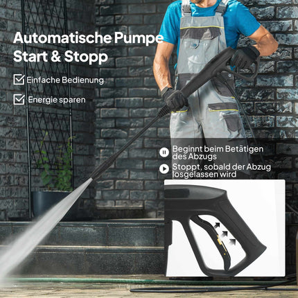 Portable Pressure Washer, 1800W, 135 Bar, Adjustable Nozzle