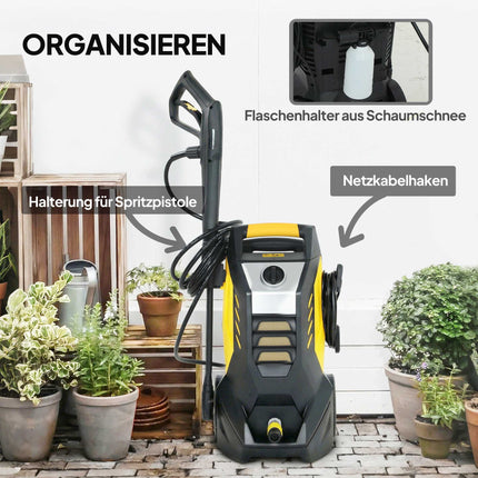 Portable Pressure Washer, 1800W, 135 Bar, Adjustable Nozzle