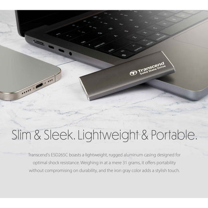 Portable SSD ESD256C USB-C 1TB 10Gbps (R1050/W950 Mb/s) Aluminum