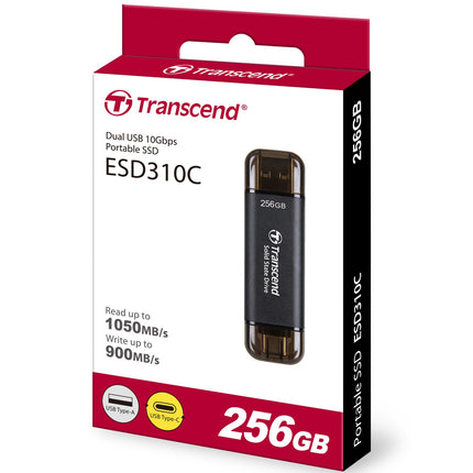 Portable SSD ESD310C USB-C 256 GB (R1050/W950) Black