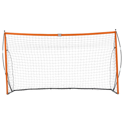 Portable Soccer Goal 12x6 Ft, Steel Fiberglass, Carry Bag