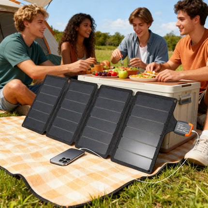 Portable Solar Panel, 36W Fast Charge, Waterproof, Foldable