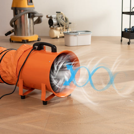 Portable Ventilation Blower 254mm, 10m Duct Hose, 1720 CFM