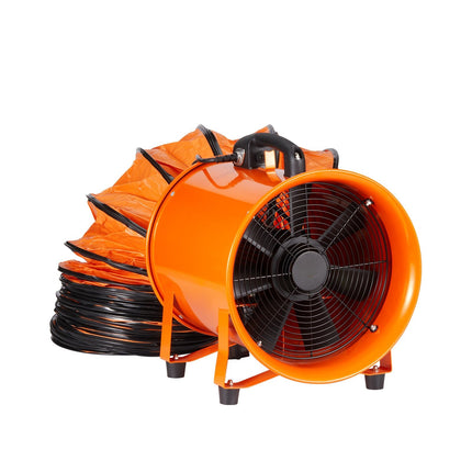 Portable Ventilation Blower, 8in, 5m Duct, 1020 CFM