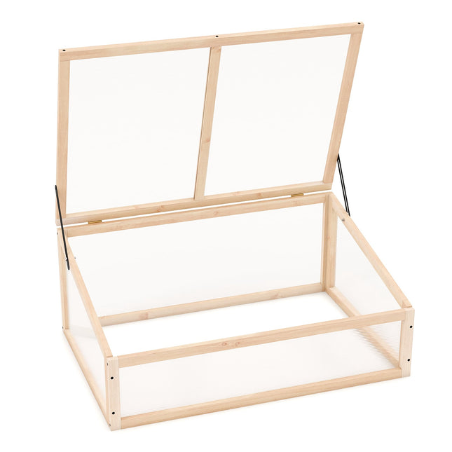 Draagbare houten kas met verstelbaar dak, 94x63x40 cm