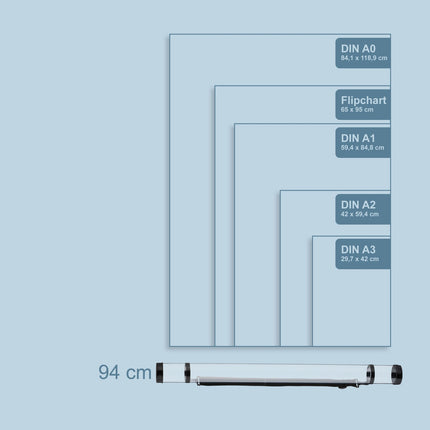Poster Tube for Safe Transport, Transparent, Adjustable Strap