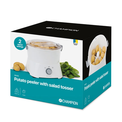 Potato Peeler with Salad Spinner, 1kg Capacity, White