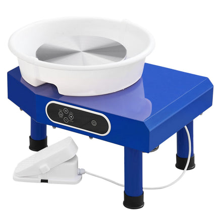 Pottery Wheel 350W, 25 cm Wheelhead, Foot Pedal Kit