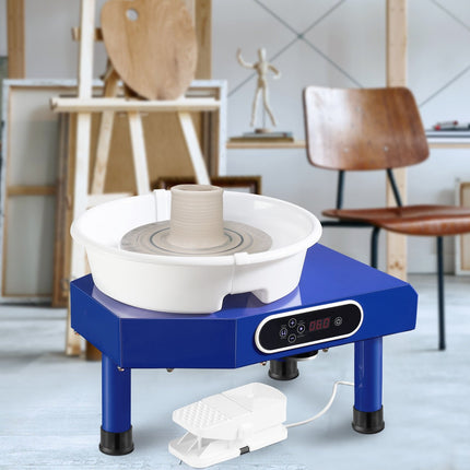Pottery Wheel 350W, 25 cm Wheelhead, Foot Pedal Kit