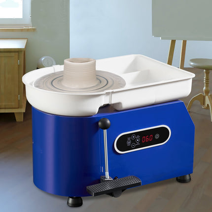 Pottery Wheel 450W, 11 in Turntable, Foot Pedal Kit