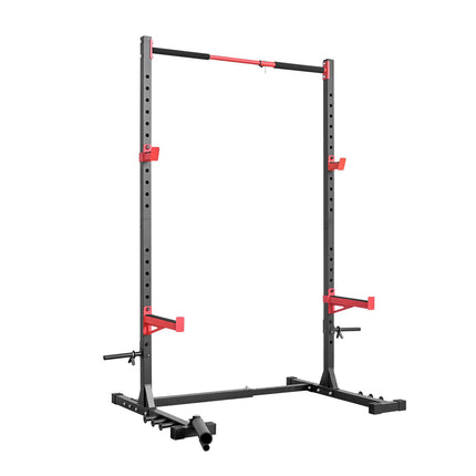 Power Cage Squat Rack, Adjustable Width, Pull-Up Bar
