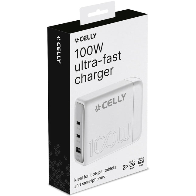 Power Station 1 x USB-A + 2 x USB-C PD 100W GaN White