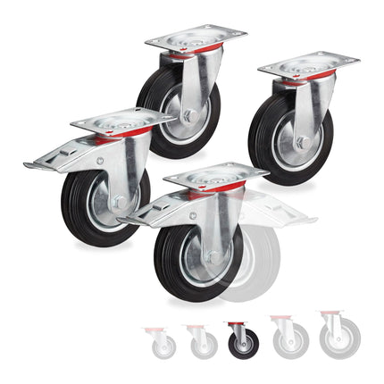 Powerful wheels, 4 pcs