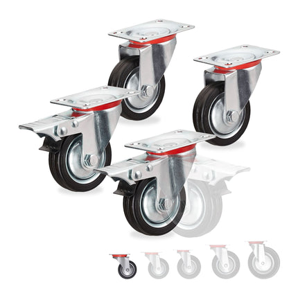 Powerful wheels, 4 pcs