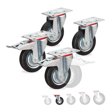 Powerful wheels, 4 pcs