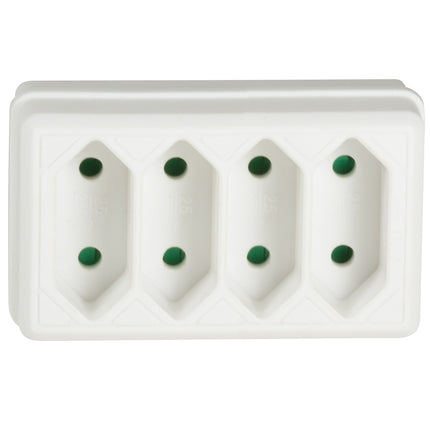 Power outlet with 4 Euro sockets White