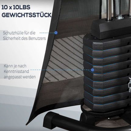 Home Gym Power Station – 45 kg weights, lat pull, bench