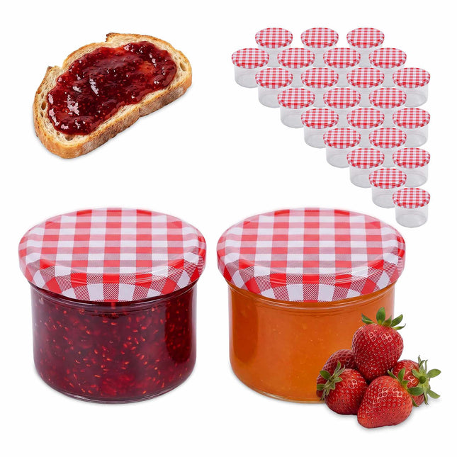 Preserving Jars, 220 ml Twist-Off, Airtight Lids