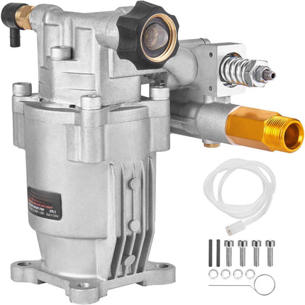 Pressure Washer Pump, 19 mm Horizontal Shaft, 3400 PSI