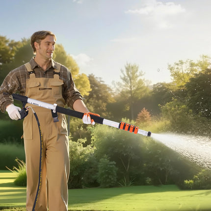 Pressure Washer Telescoping Wand, 18 Ft, 4000 PSI, 5 Nozzles