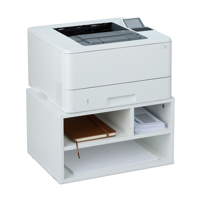Printer Stand with 3 Compartments for Office Storage