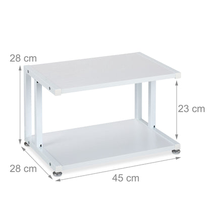 Printer stand with 2 shelves
