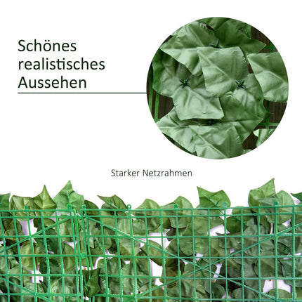 Artificial privacy hedge - dark green, 300x100cm, garden & patio