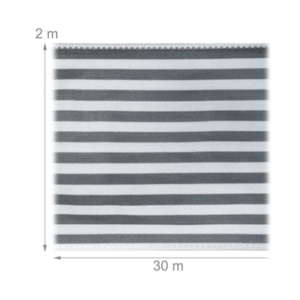 Privacy protection 2 m grey-white