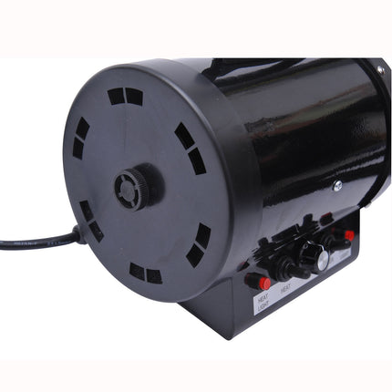 Professional 2800W quiet dog hair dryer, metallic black 40x16x20cm