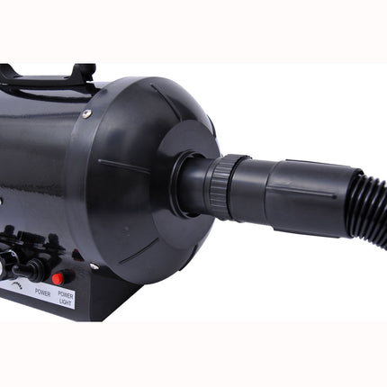 Professional 2800W quiet dog hair dryer, metallic black 40x16x20cm