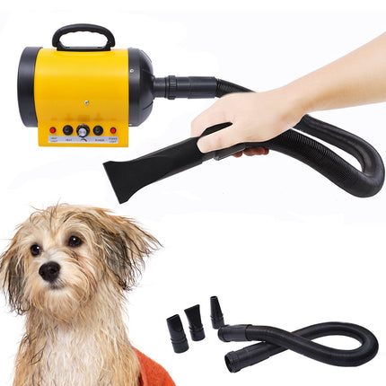 Dog dryer - 2800W, PVC, Yellow, 40x16x20cm