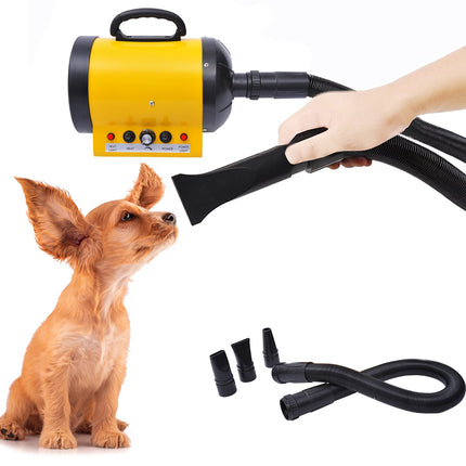 Dog dryer - 2800W, PVC, Yellow, 40x16x20cm