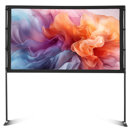 Projector Screen With Stand, 80 Inch, 16:9, Carry Bag
