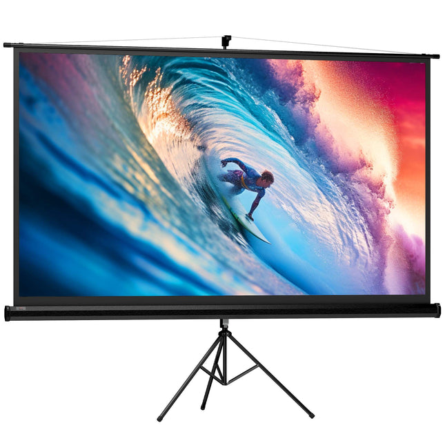 Projector Screen with Stand, 100 Inch, 16:9 HD 4K