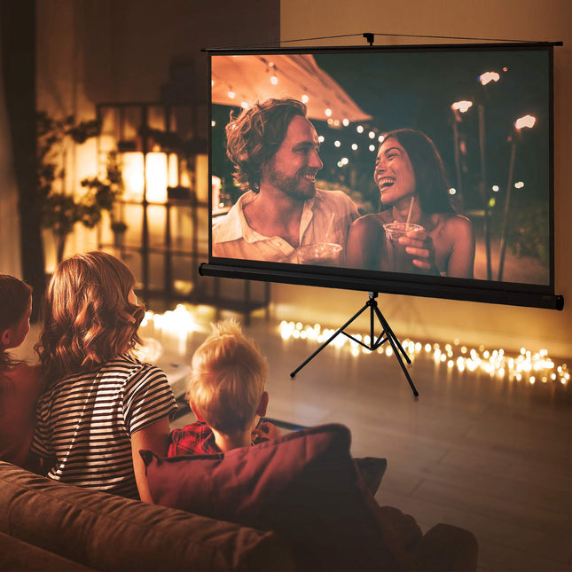 Projector Screen with Stand, 100 Inch, 16:9 HD 4K