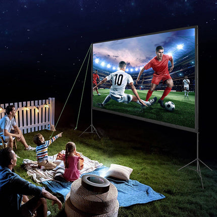 Projector Screen with Stand, 150 Inch 16:9, Carry Bag