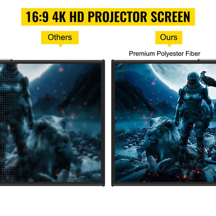 Projector Screen with Tripod Stand, 90 Inch 16:9