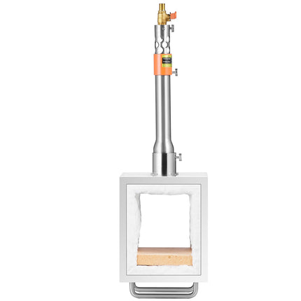 Propane Gas Forge, 1 Burner, 2600F, Square Stainless