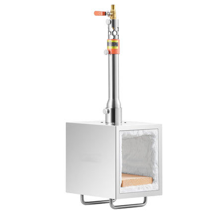 Propane Gas Forge, 1 Burner, 2600F, Square Stainless