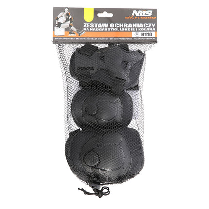 Protective Pad Set, Black, Size XS
