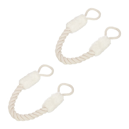 Protective clip for door cord set of 2 white