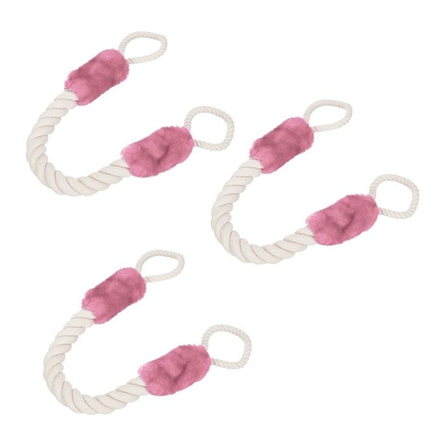 Protective clip for door cord set of 3 pink