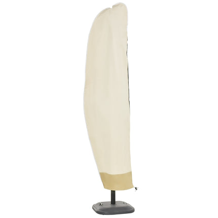Cantilever umbrella cover, Oxford with zipper, Beige 56x220cm