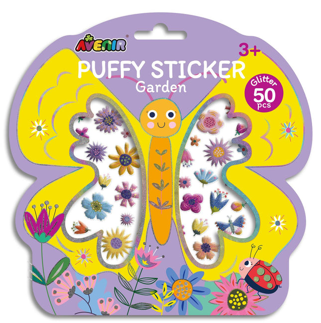 Puffy Stickers voor Tuindecoratie, Set van 50 Stuks