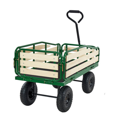 Pull-Along Wagon, 101 cm, 250 kg Capacity, 10 in Tires